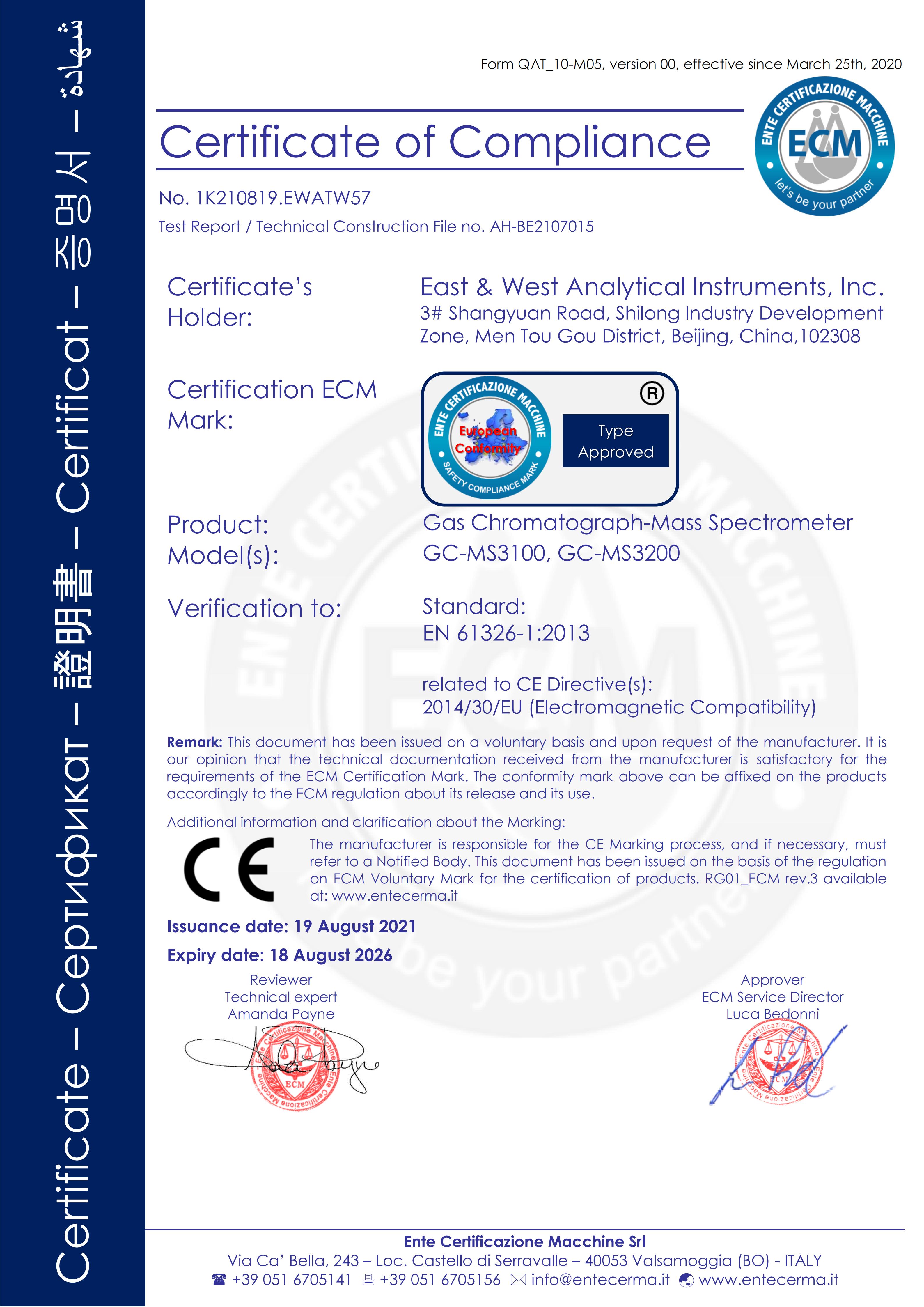 Certificate of Compliance
